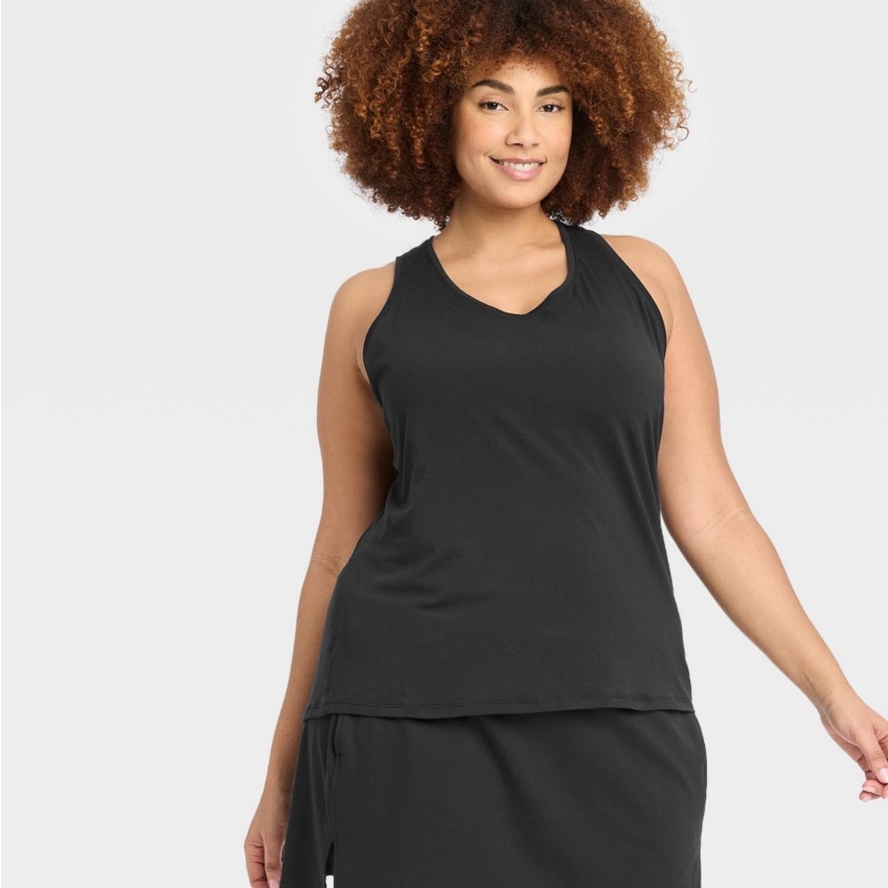Women’s Tank Tops.  Black. XXL